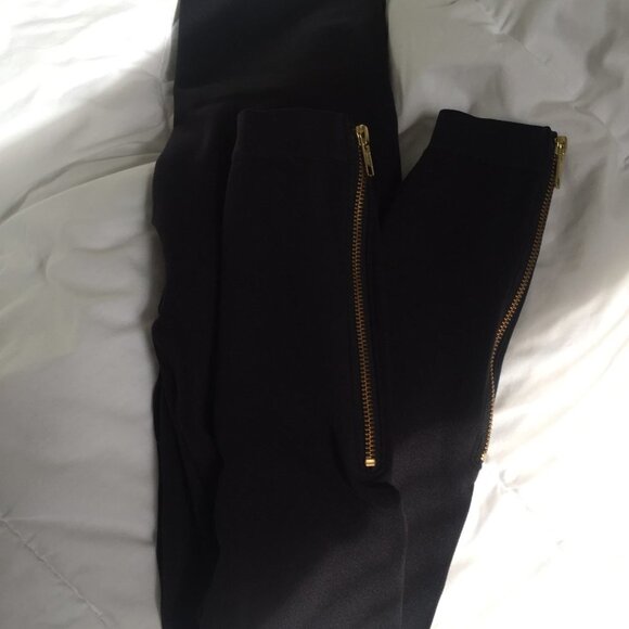 BNWT LIMITED EDITION SPANX GOLD PLATED ANKLE ZIPPER HI WAISTED LEGGINGS… - Picture 7 of 10